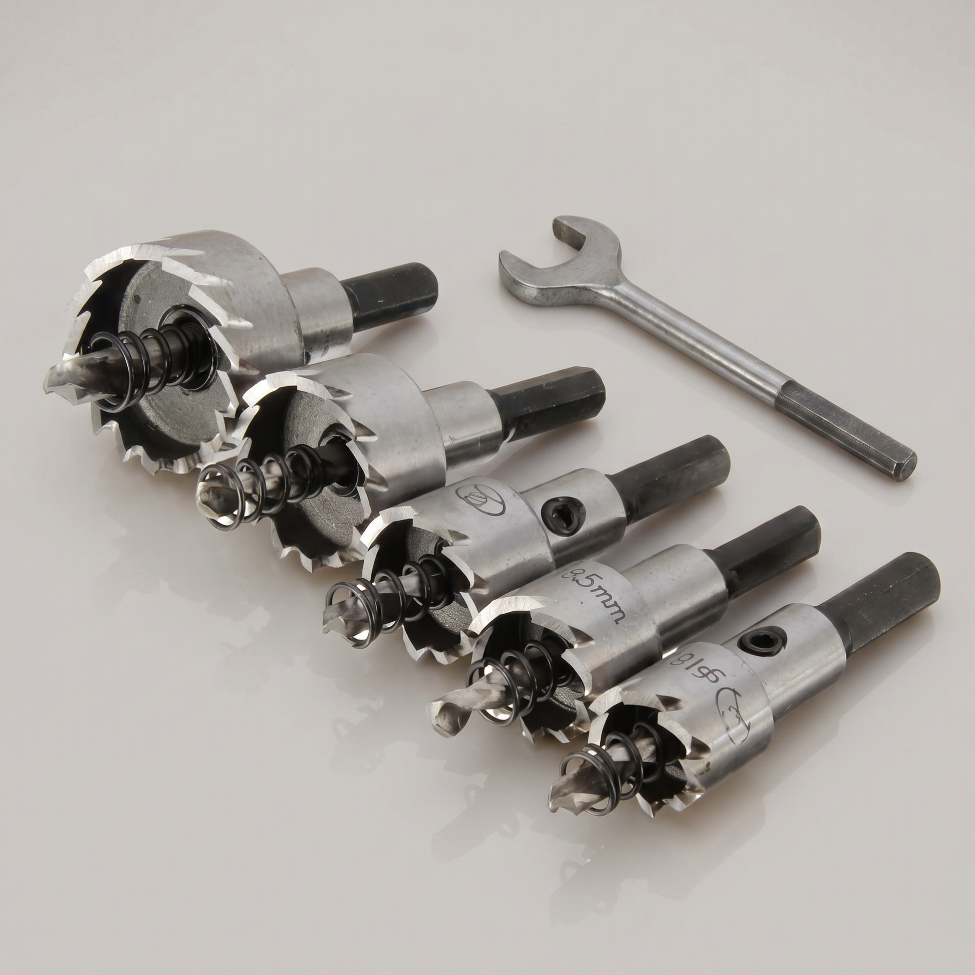 Hartmetall-Lochsägen-Bohrer-Set Seitenansicht