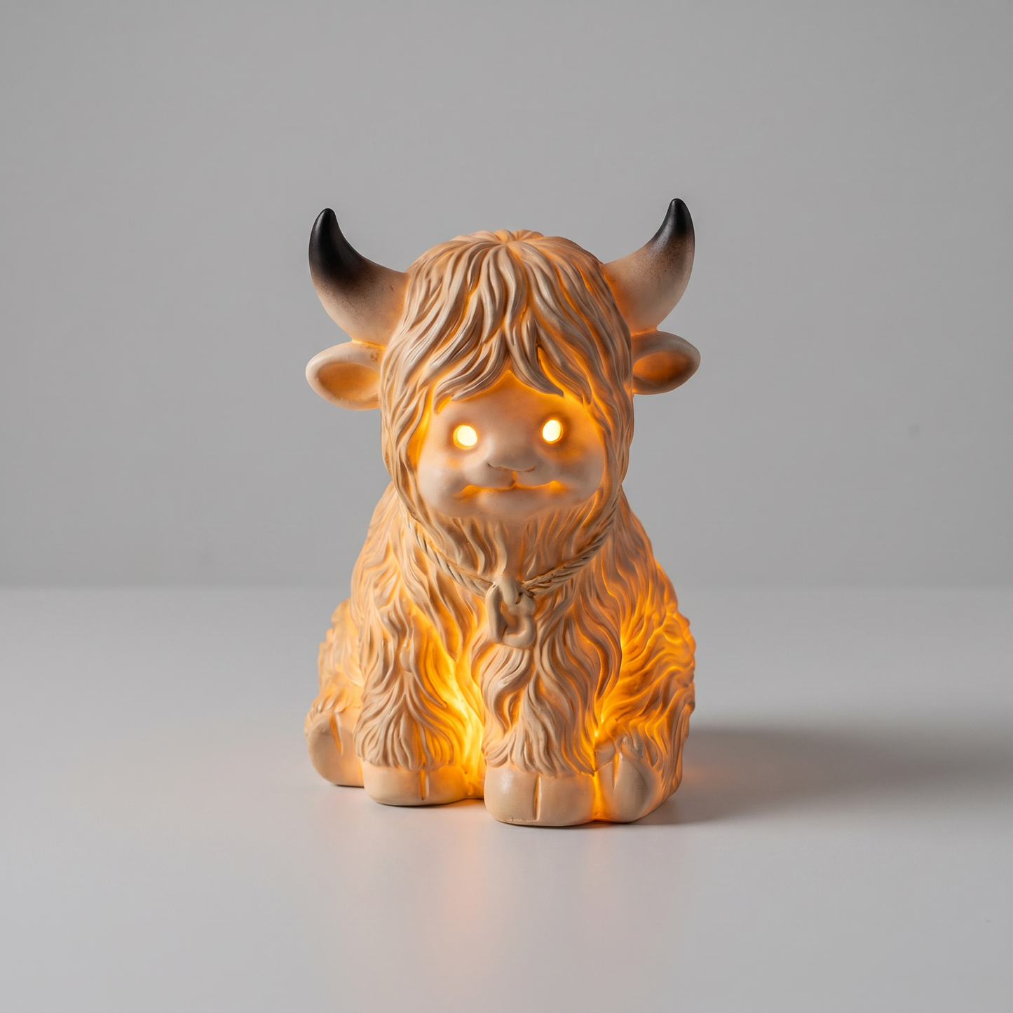 Highland-Rind-Nachtlicht Vorderansicht